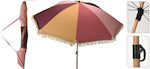 Foldable Beach Umbrella Diameter 1.8m Multicolor