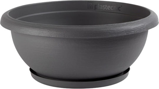 Miltoplast Pot Plastic Charcoal 30x30cm.