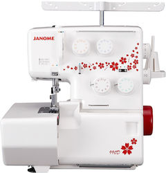 Janome Mașină de cusut manuală 990d Overlock Alb