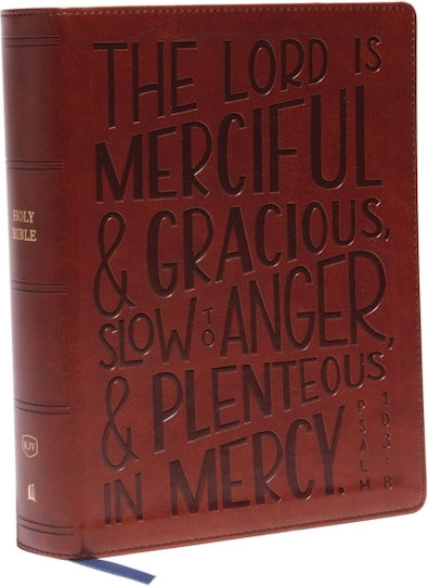 Kjv, Journal Reference Edition Bible, Verse Art Cover Collection, Leathersoft, Brown, Red Letter, Comfort Print