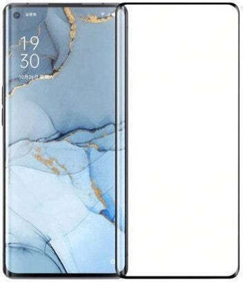 Oppo Full Glue Screen Protector Μαύρο (Oppo Reno3 Pro)