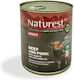 Naturest Nassfutter Hunde in Dose mit Schweinefleisch, Rindfleisch, Kalb, Karotte, Huhn, Fleisch, Gemüse und Reis ohne Getreide 800gr