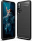 Techsuit Brushed Carbon Back Cover Σιλικόνης Μαύρο (Huawei Nova 5T / Honor 20)