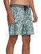 Trunk Men's Swimwear Shorts Green with Patterns