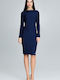 Figl Midi Dress Navy Blue