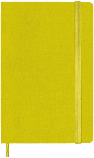 Moleskine Notebook Large 13x21 Silk Notebook 240 Sheets Ruled with Elastic Yellow