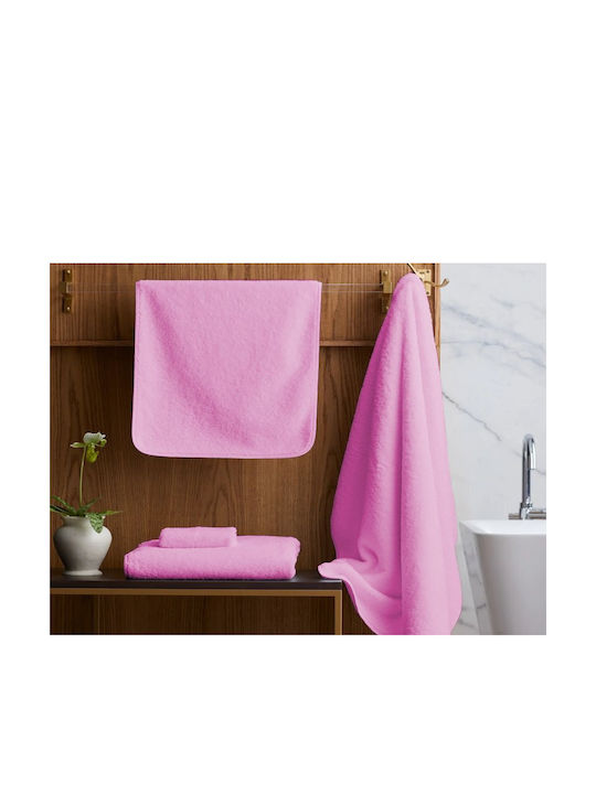 Bath Towel Set 3pcs Fuchsia Weight 420gr/m²
