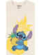 Difuzed Lilo & Stitch Ananas T-shirt Λευκό Βαμβακερό