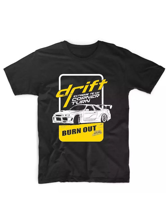 Tricou cu logo imprimat Nissan Skyline Drift