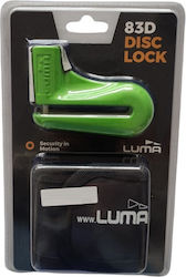 Luma Motorcycle Disc Brake Lock in Green