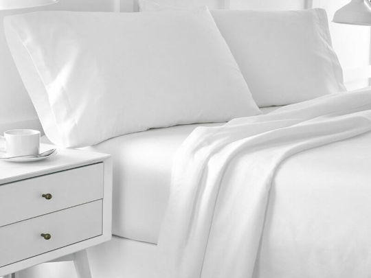 Hotel Sheet White Queen Size 240x310cm 1pcs
