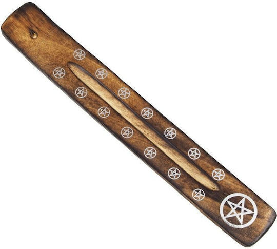 Ξύλινη Βάση Καύσης Αρωματικά Στικ Pentacle Incense Holder 26cm