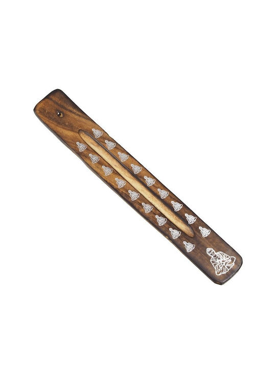Ξύλινη Βάση Καύσης Αρωματικά Στικ Buddha Incense Holder 26cm