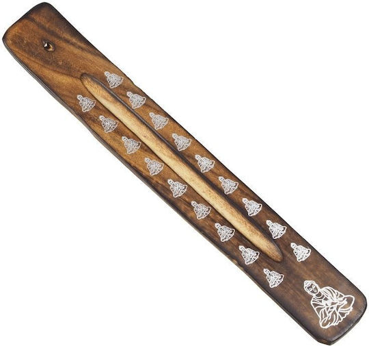Ξύλινη Βάση Καύσης Αρωματικά Στικ Buddha Incense Holder 26cm