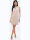 Summer Mini Evening Dress Cream