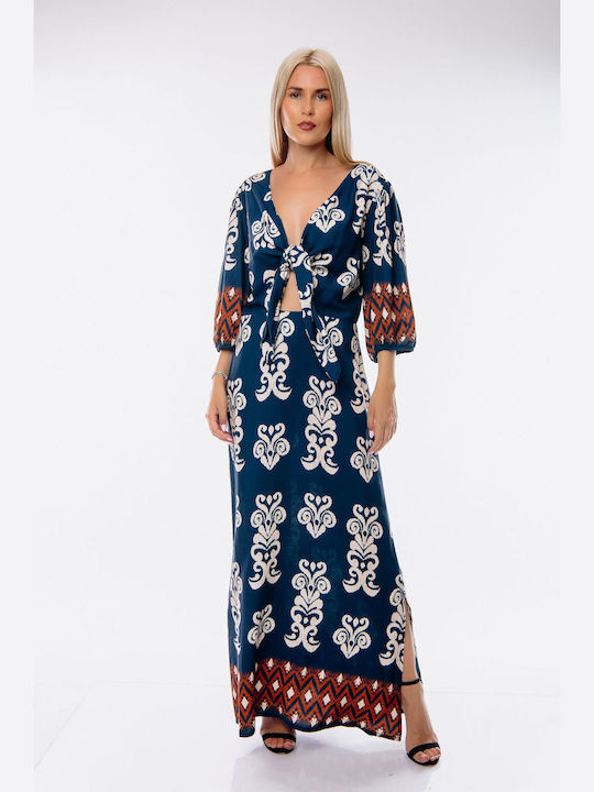 Donna Martha Maxi Dress Blue