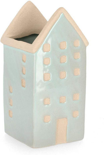 Bizzotto Planter Ceramic Blue 9.2x8.8x18.6cm.