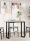 Table Dining Room from Solid Wood & Metal Coffee 100x50x75cm