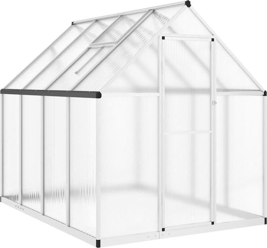 vidaXL 4005834 Greenhouse House Type with Aluminum Frame 2.24x1.69x1.95m