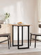 Table Dining Room from Solid Wood & Metal Coffee 80x50x75.5cm