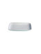 GTSA Plate Shallow Rectangular made of Porcelain White 11x8cm