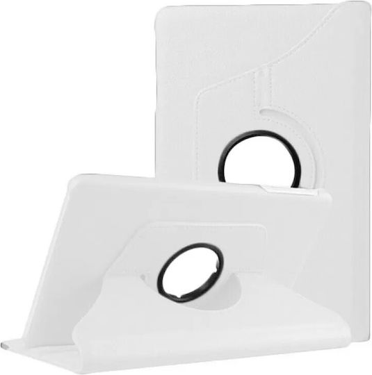 Galaxy Tab A 10.5 T590/t595 Flip Cover Rotativ Albă (Galaxy Tab A 10.5 2018)