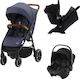 Britax Romer Adjustable 2 in 1 Baby Stroller Suitable for Newborn Navy Ink Brown 10kg