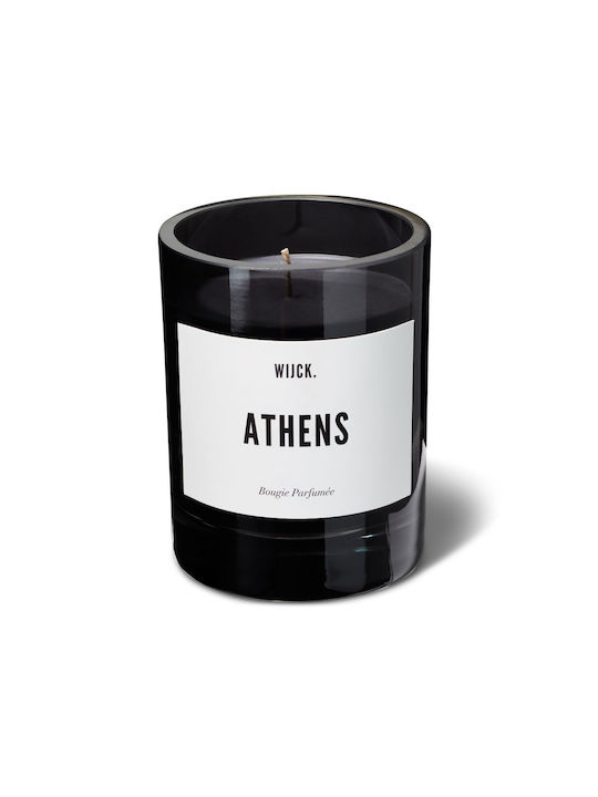 Scented Soy Candle Αθήνα Jar Black 265gr 1pcs