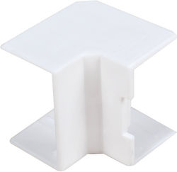 Elmark Metallic Corner Shelf White 12x12mm 556212122