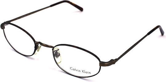 Calvin Klein Γυναικείος Μεταλλικός Σκελετός Γυαλιών Καφέ CK153 552