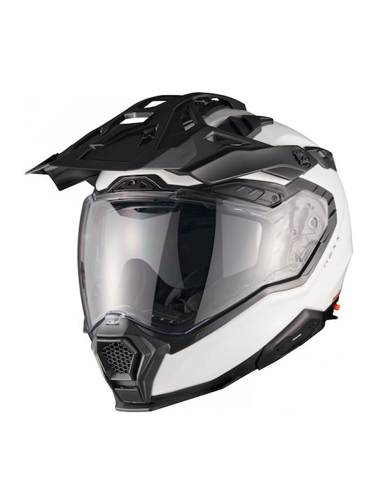 Nexx X.WED 3 Plain White Κράνος Μηχανής On-Off ECE 22.06 / DOT 1790gr με Pinlock και Sunvisor