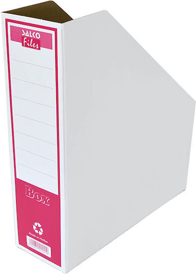 Salko Paper Θήκη Περιοδικών Αρχείου Χάρτινη Ροζ 32x28x8εκ.