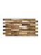Panouri Decorative 3D Din PVC Cu Adeziv Almond Maro 98x48x0.3cm