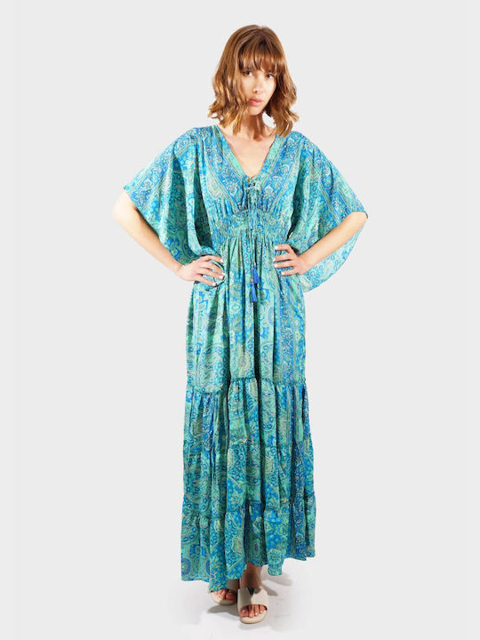 G Secret Summer Maxi Dress with Ruffle Rua