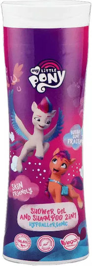 Organic Hypoallergenic Kids' Bubble Bath & Shampoo My Little Pony in Gel Form 300ml