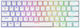 Savio WHITEOUT X2 Gaming Μηχανικό Πληκτρολόγιο 60% με Outemu Blue διακόπτες και RGB φωτισμό (Αγγλικό US) Λευκό