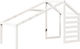 Bettgestell Bett Weiß 198x87x113cm