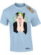Men's T-shirt Cotton Takeposition Billie Eilish Blue 320-7555b-03