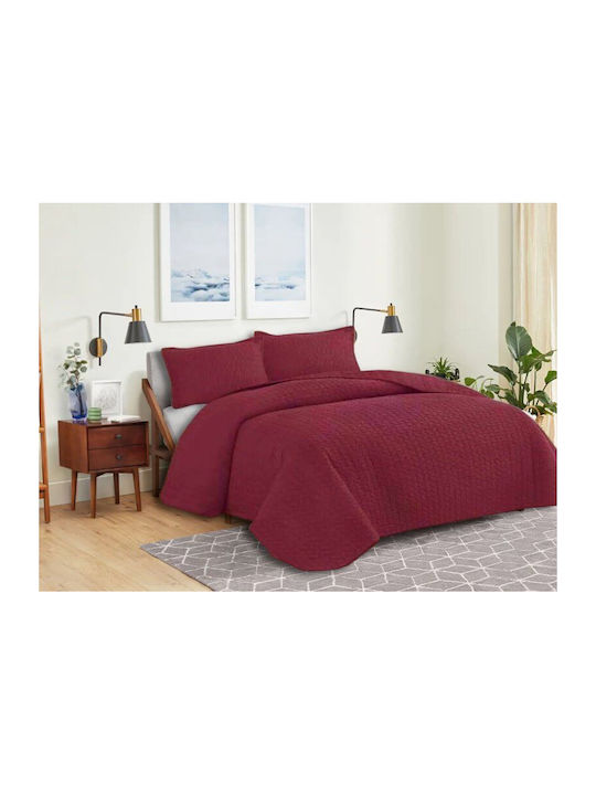 Module Cuvertură Single Microfibra Bordeaux 160x240cm 2buc