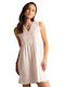 Noidinotte Women's Mini Dress Beachwear Beige