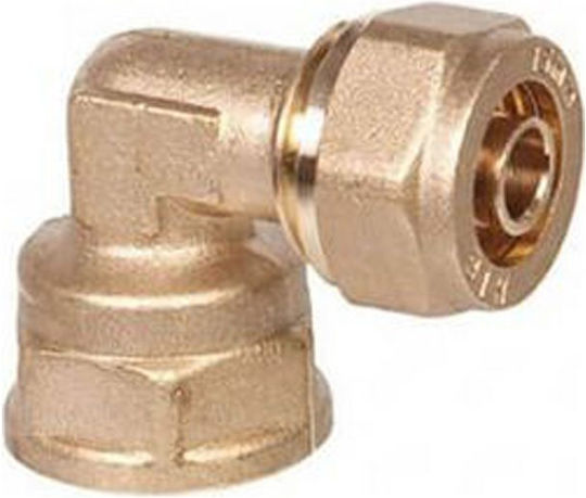 Female Elbow Compression Fitting Φ22 X 3/4"