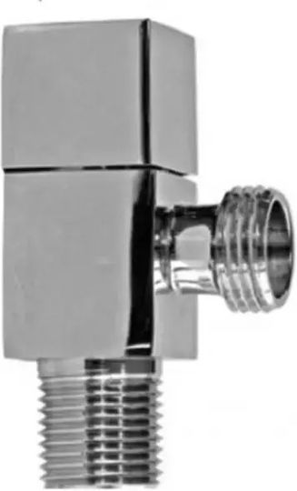 Quadratisches Winkelventil Halbdrehung 1/2" 1/2" Chrom Regina