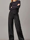 Damen Stoff Cargo Hose Black