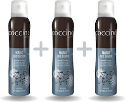 Zes-20 Set 3x Schuhdeodorant Nano Deo Silber Coccine 150ml