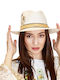 Hatpoint Frauen Korbweide Hut Weiß