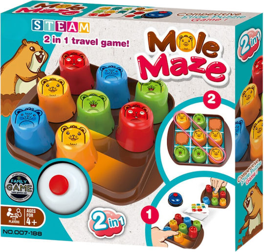 Board Game The Card Maze for 2 Players 4+ Years Old Bufnitel