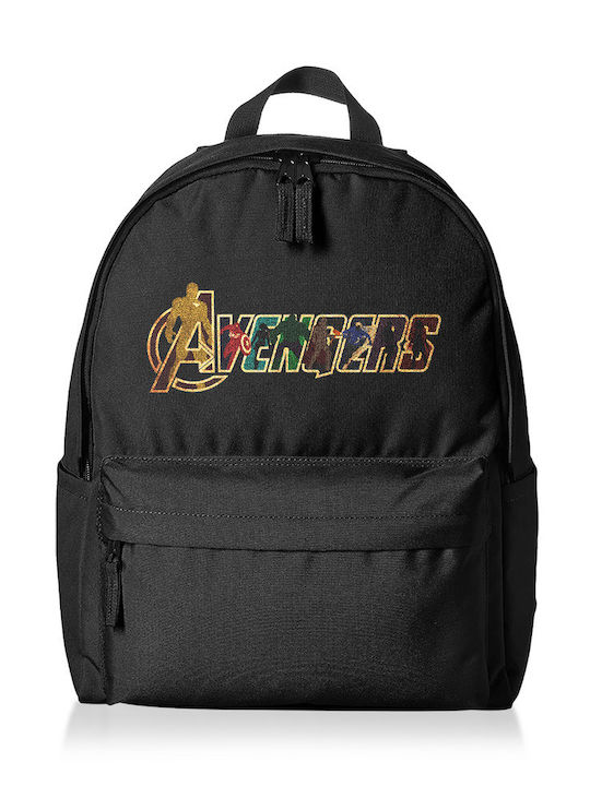 School Bag Backpack Junior High-High School Black