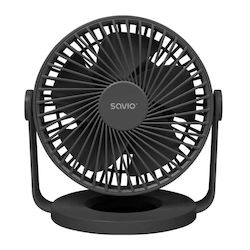 Savio Ad-01 Usb Desk Fan Επαναφορτιζόμενο Savad-01