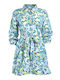 Ble Resort Collection Mini Kleid Turquoise/yellow