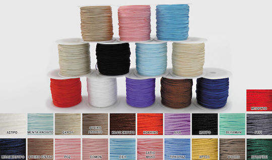 Paperpack Net Κορδόνι Πολυεστερικό Ροζ 1mm x 50m Ροζ 034